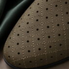 T-Bar Comfortable Low Heel Platform Footwear With Velcro Strap - Olive-180
