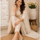 Punjabi Ethnic Flats Embroidered Slip On Wedding Party Casual Shoes - Beige-239