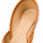 Punjabi Ethnic Flats Embroidered Slip On Wedding Party Casual Shoes - Beige-243