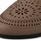 Women’s Wedge Sandals Low Heel - Brown-257