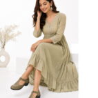 Women’s Wedge Sandals Low Heel - Olive-265