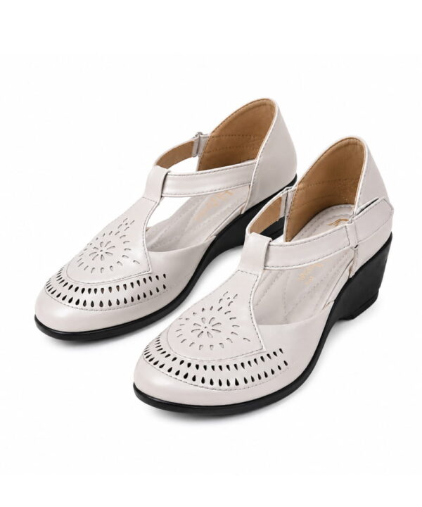 Women’s Wedge Sandals Low Heel - Taupe-271