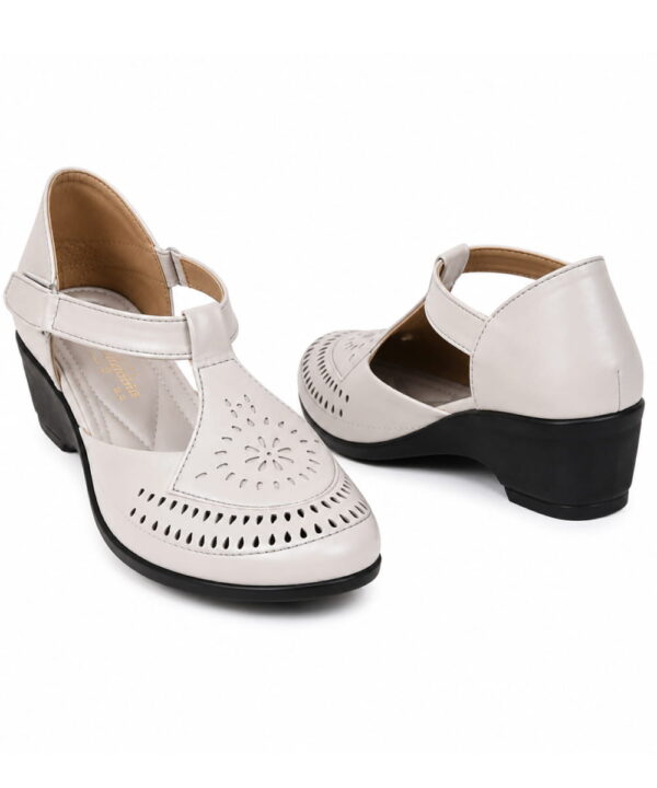 Women’s Wedge Sandals Low Heel - Taupe-273
